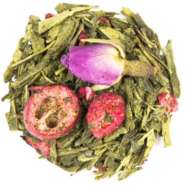 Cranberry Rose Green Sencha Tea-0