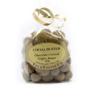 Dusted Cocoa Chocolate Covered Coffee Beans-0